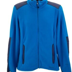 L.L.BEAN blue polartec fleece zip up jacket